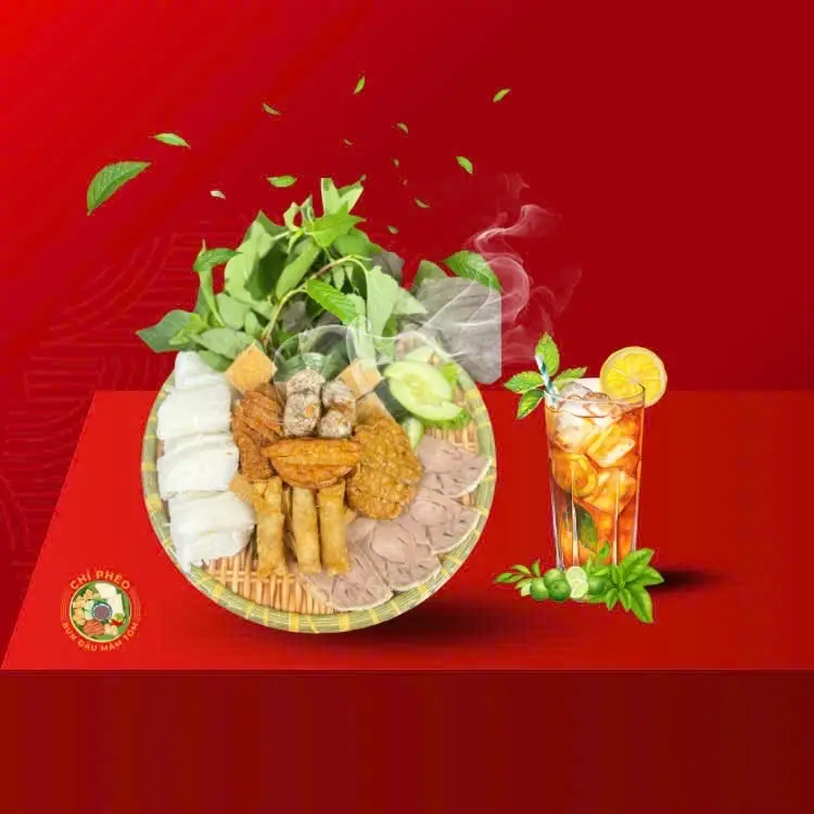 Hình ảnh bún đậu đặc biệt + trà tắc