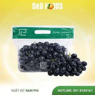 Hình ảnh Nho Đen Nam Phi Không Hạt - 1Kg