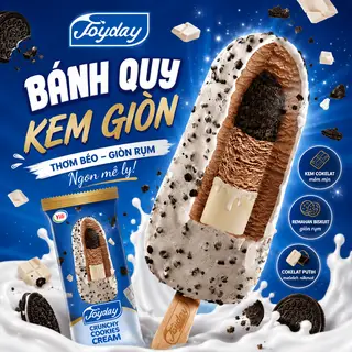 Hình ảnh Kem Bánh Quy Kem Giòn Joyday
