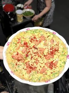 Hình ảnh Trứng gà xúc xích