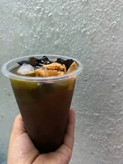 Hình ảnh combo thạch găng + chè đậu đen full topping