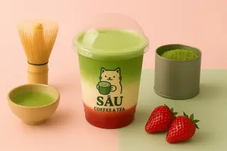 Hình ảnh Matcha Latte Dâu