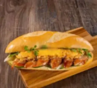 Hình ảnh Bánh Mì Nem Nướng Trứng