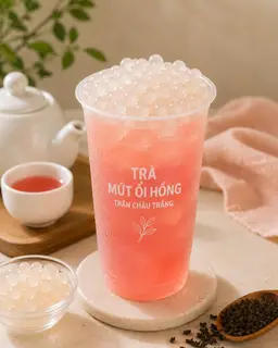 Hình ảnh Trà Mứt Ổi Hồng Trân Châu Trắng