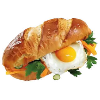 Hình ảnh Bánh Mì Ốp La ( 2 trứng )