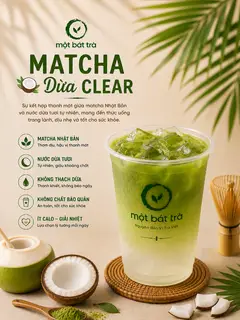 Hình ảnh Matcha nước dừa claer