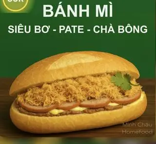 Hình ảnh BÁNH MÌ SIÊU PATE - SỐT BƠ - CHÀ BÔNG