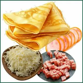 Hình ảnh Bánh phô mai lạp xưởng jambon 