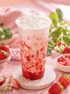 Hình ảnh Latte dâu