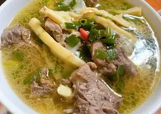 Hình ảnh lẩu vịt nấu măng 