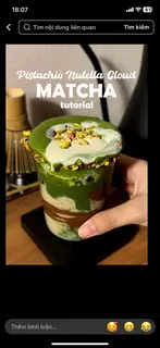 Hình ảnh Matcha Kem Hạt Dẻ Cười