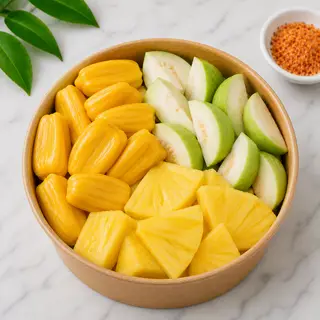 Hình ảnh Mix 3 loại mít Thái ổi thơm tô 500ml
