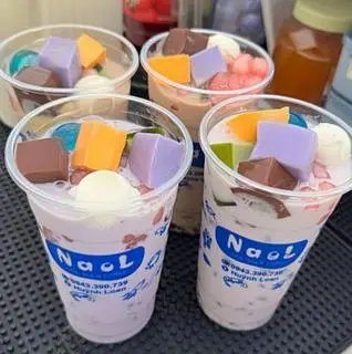 Hình ảnh Trà sữa khoai môn full topping