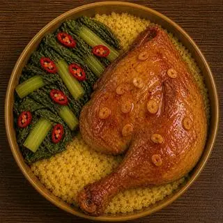 Hình ảnh Cơm đùi gà góc tư