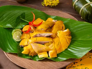 Hình ảnh Gà ủ muối 1/2 con - xôi nếp