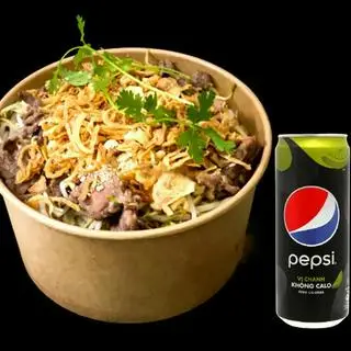 Hình ảnh Combo 4 Suất bún vừa - 4 Lon pepsi