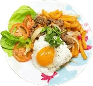 Hình ảnh nui xào bò trứng