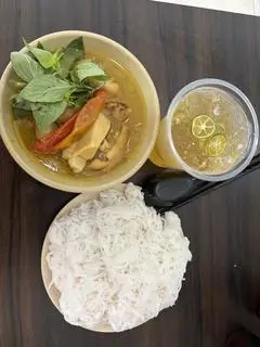 Hình ảnh Bún giả cầy+trà tắc