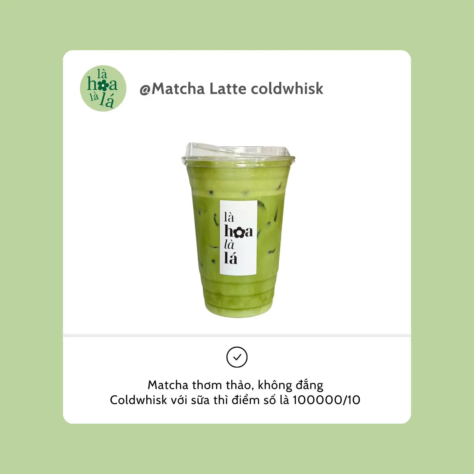 Hình ảnh Matcha Latte (cold-whisked)