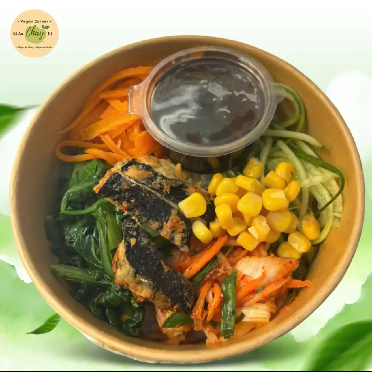 Hình ảnh Cơm trộn chả rong biển chay