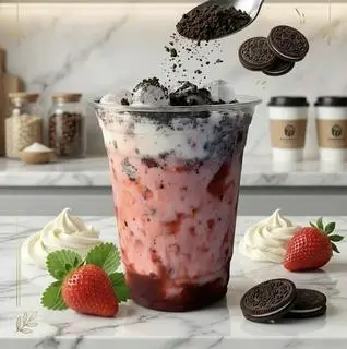 Hình ảnh Latte oreo dâu kem cheese