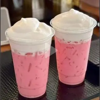 Hình ảnh Latte mây hồng kem