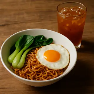 Hình ảnh Mì Trộn Ốp La + 1 Đá Me