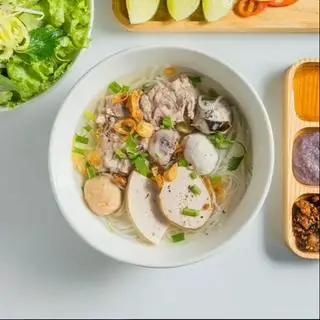 Hình ảnh bún mọc xương thập cẩm