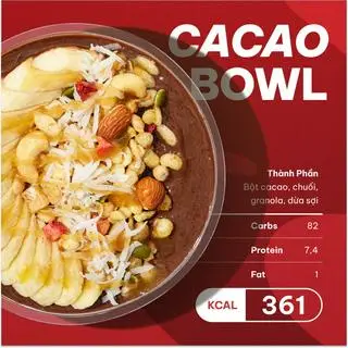 Hình ảnh Cacao Bowl (Chuối, cacao, granola)