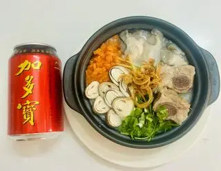 Hình ảnh Cháo hàu + sườn + sâm thảo mộc