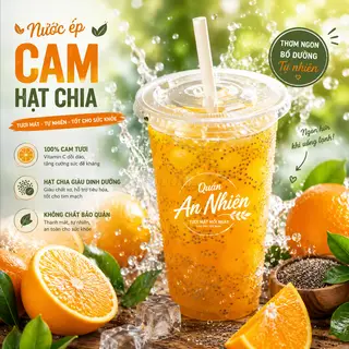 Hình ảnh Cam ép hạt chia tươi mát vitamin C
