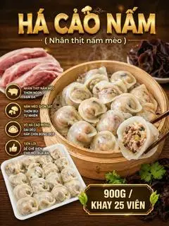Hình ảnh há cảo thịt nấm mèo