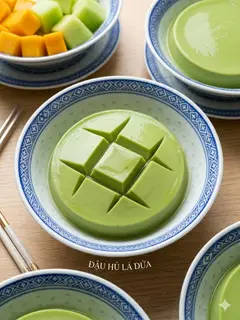 Hình ảnh Đậu hủ lá dứa