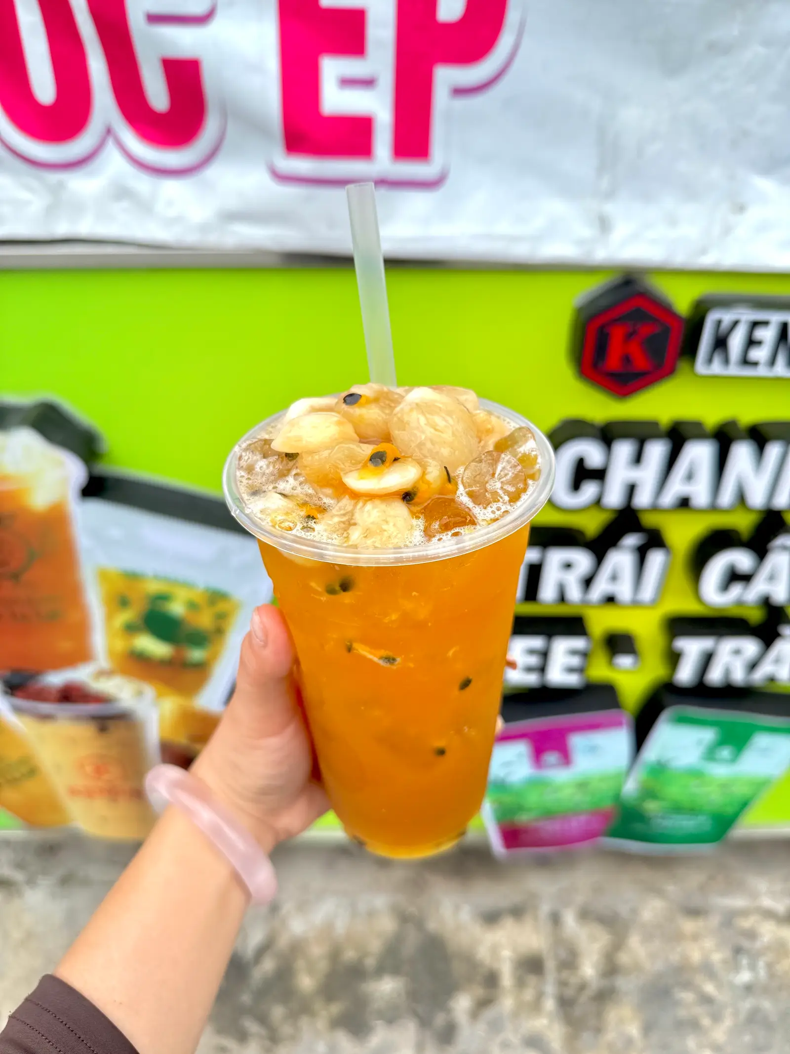 Hình ảnh Trà Măng Cụt Chanh Dây 