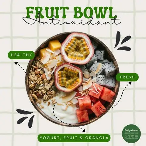Hình ảnh Tô sữa chua ngũ cốc trái cây - yogurt - granola - fruit bowl