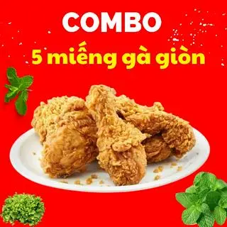 Hình ảnh 5 miếng gà giòn