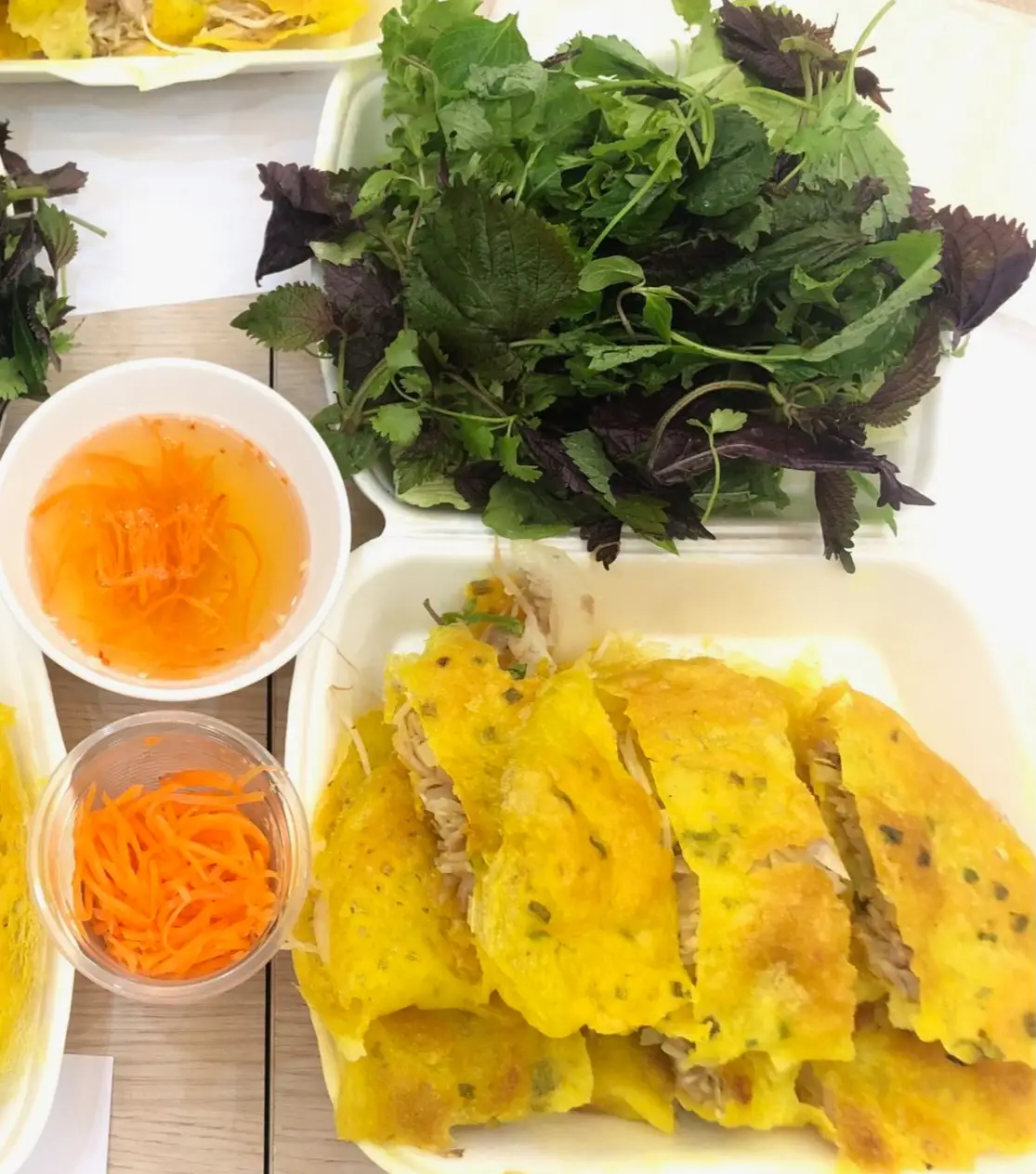Hình ảnh combo 2 bánh xèo cốt dừa Miền Tây nhân thịt heo tôm