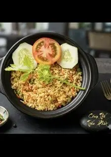 Hình ảnh Cơm chiên tỏi - ăn chay được