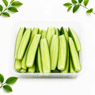 Hình ảnh Dưa chuột chẻ cắt miếng - hộp 300g