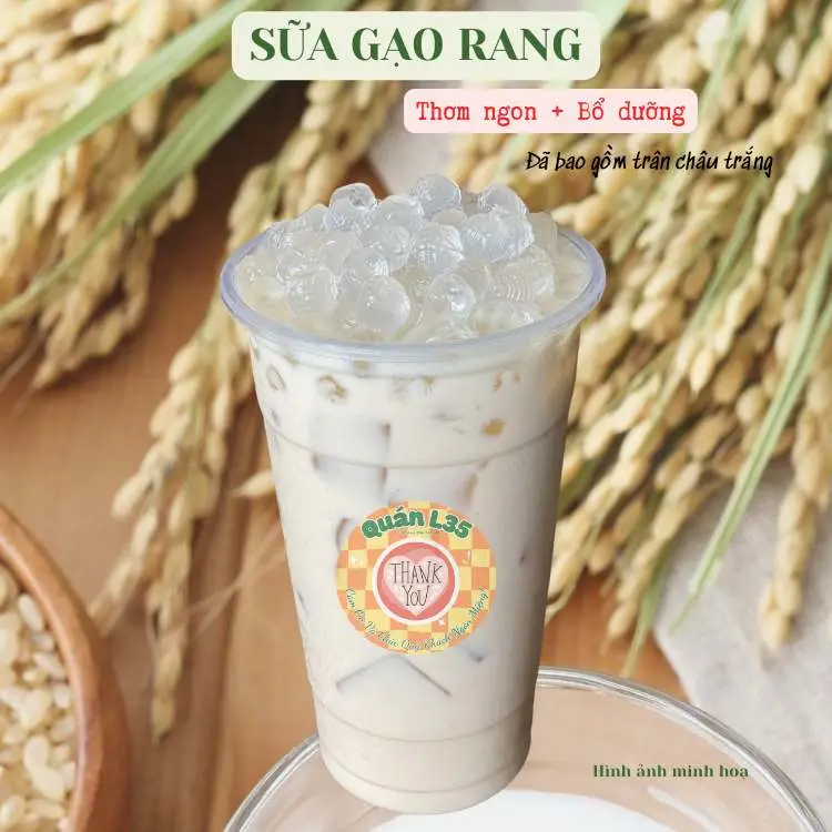 Hình ảnh Sữa gạo rang - trân châu trắng