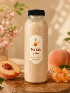 Hình ảnh trà sữa đào