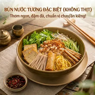 Hình ảnh Bún nước tương đặc biệt (Không thịt)