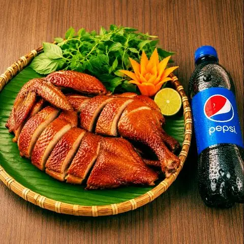 Hình ảnh Combo Gà Ri Hun Khói 1/2 Con + Pepsi 