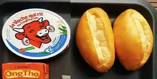 Hình ảnh BÁNH MÌ PHÔ MAI CON BÒ CƯỜI