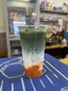 Hình ảnh Matcha đào - Matcha latte peach
