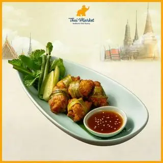 Hình ảnh Gà Cuộn Lá Dứa Chiên