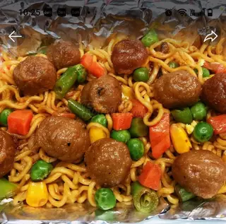 Hình ảnh mỳ trộn viên bò
