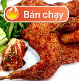 Hình ảnh gà nướng muối ớt 1 con  