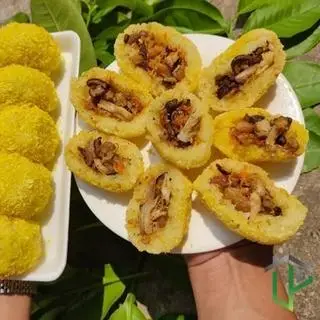 Hình ảnh Xôi gà nấm