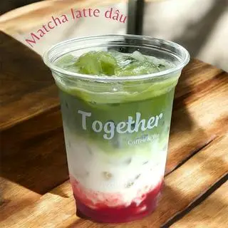 Hình ảnh Matcha latte dâu